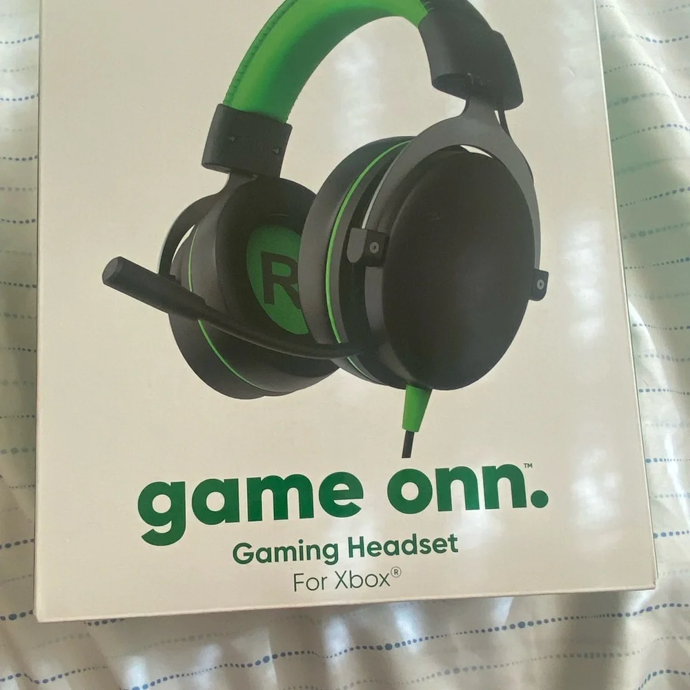 Black and Green Gaming Headset